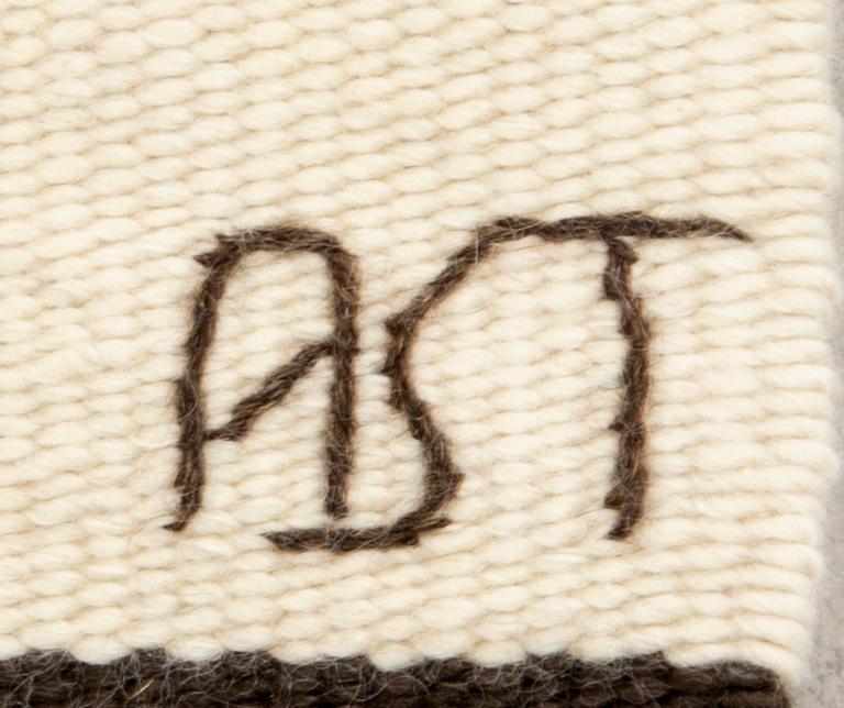 Rug, Sami, possibly from Troms Finnmark, signed AST, 230x125 cm.