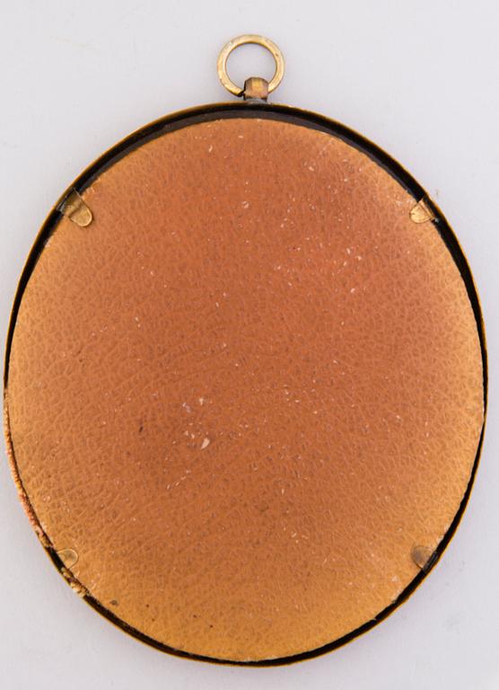 Set of seven French miniature portraits, 18th/19th Century.