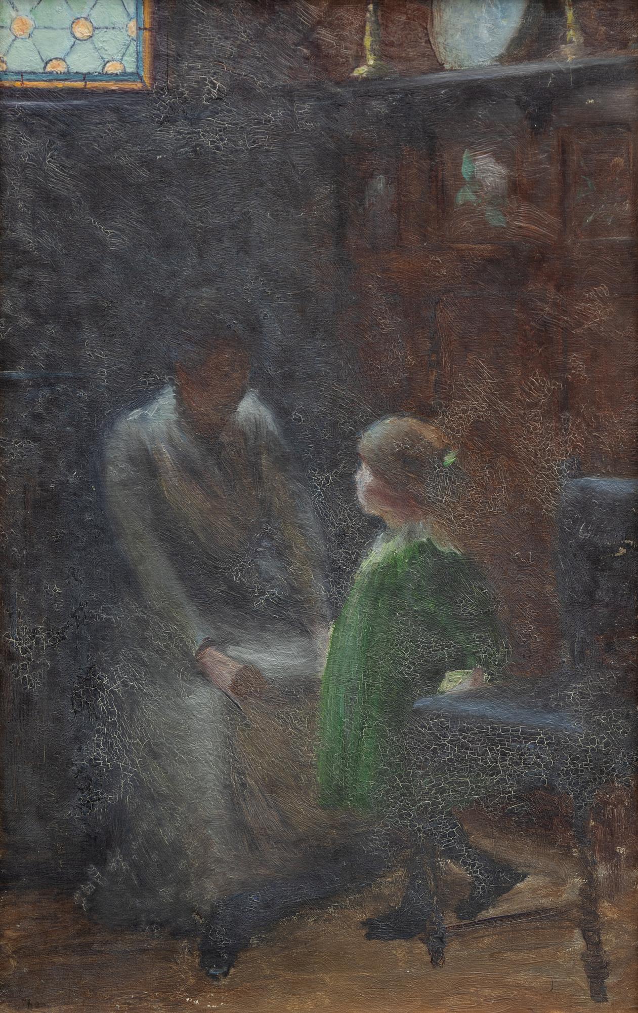Robert Thegerström, Interiör med mor och dotter.