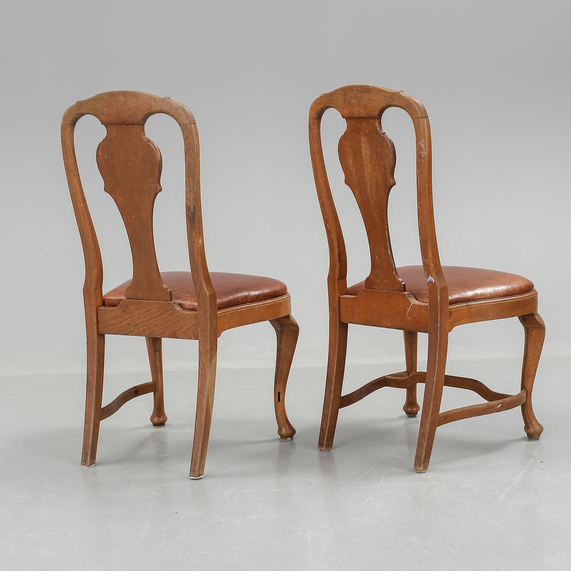 STOLAR, ett par, rokokostil, 1900-tal.