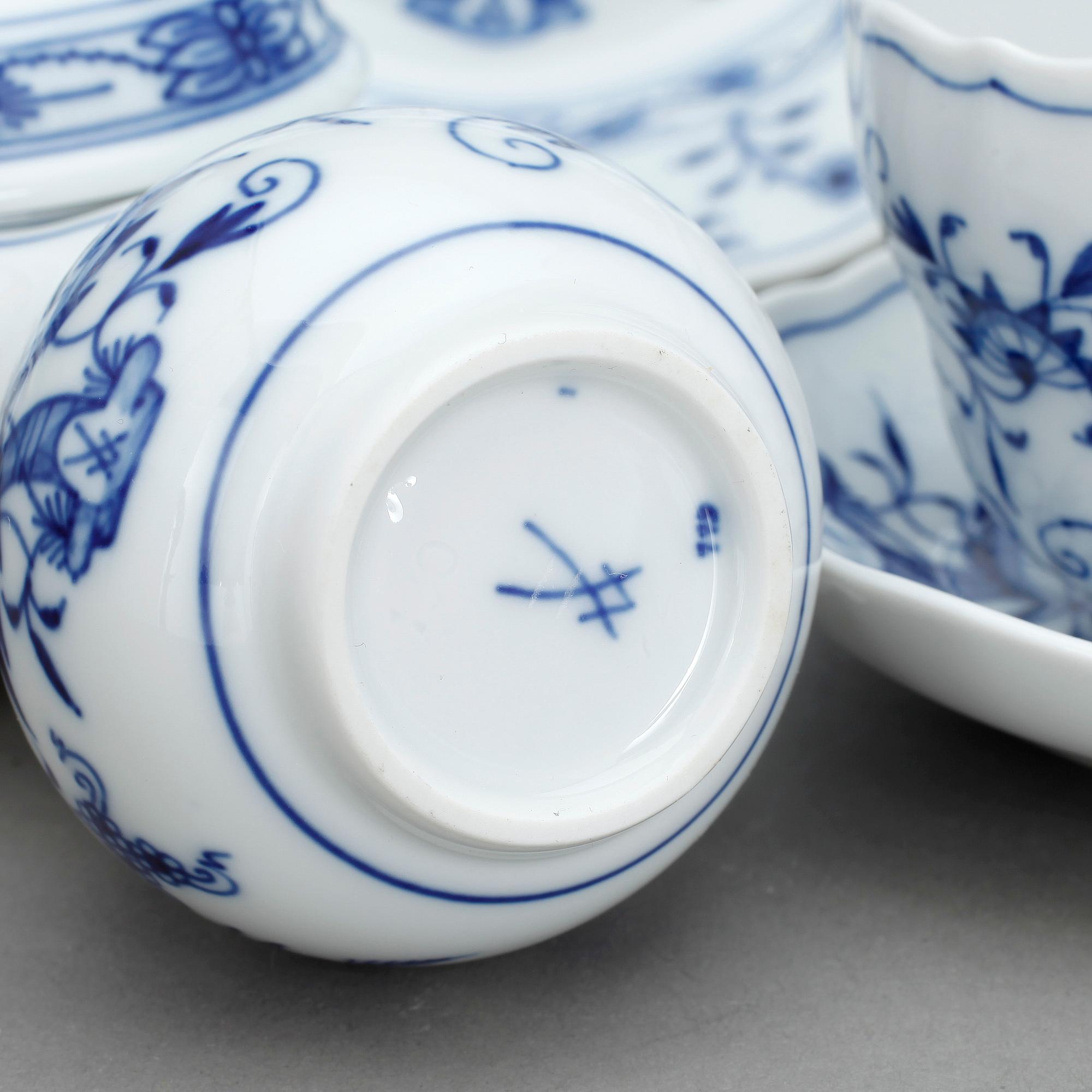 SERVIS, 27 delar, porslin, Meissen, 1900-tal.