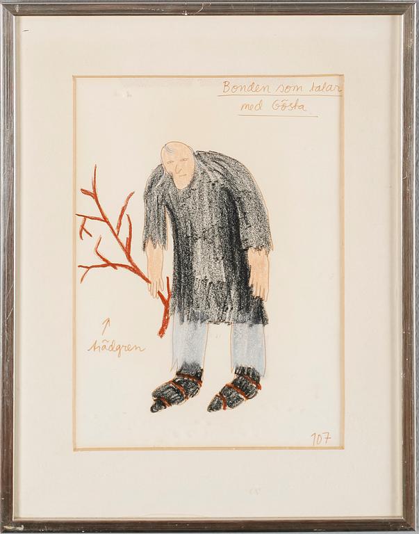 MARIE LOUISE DE GEER-BERGENSTRÅHLE, 11 st, blandteknik, en signerad.