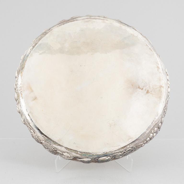 An Italian silver 800 tray.