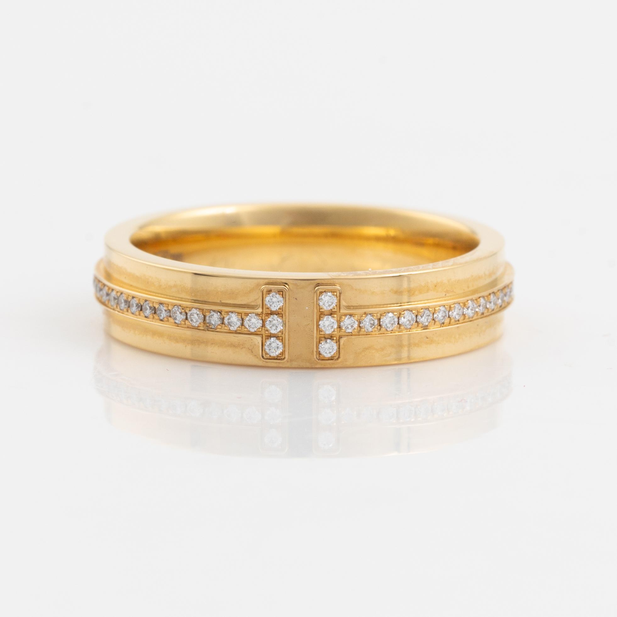 Tiffany & Co, Ring with brilliant-cut diamonds.