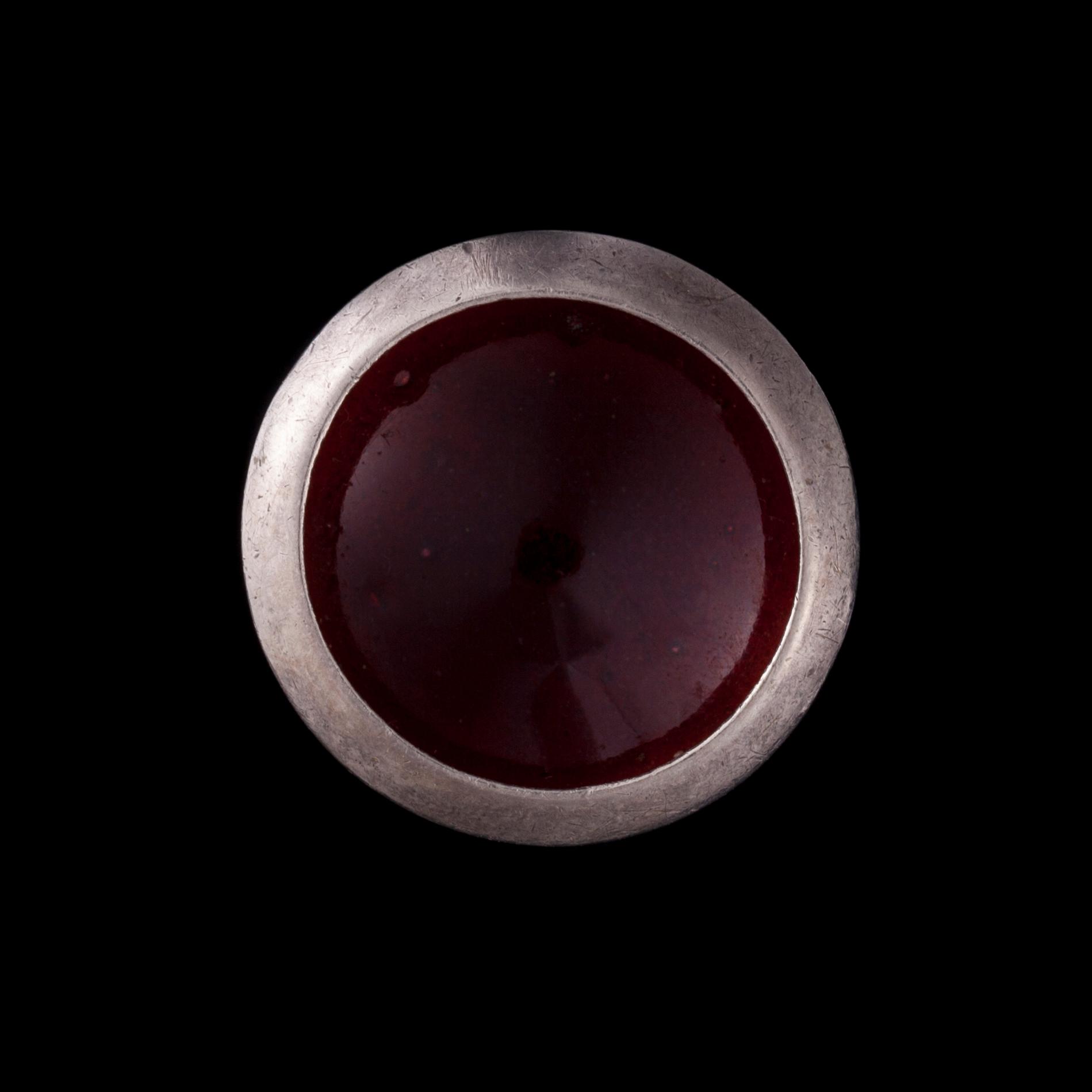 RING, silver, emalj. Suomen Kultaseppä Oy, Åbo 1974. Vikt ca 9,4 g.