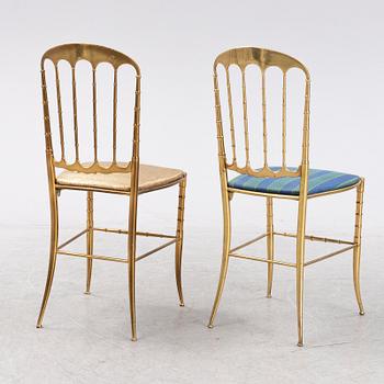Eight Chiavari style chairs, Italy, second half of the 20th century.