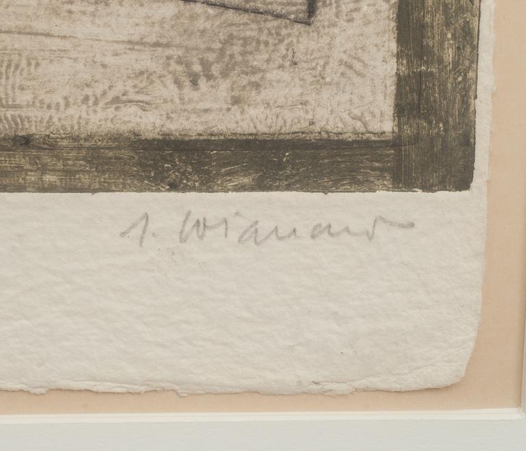 JAMES COIGNARD, färgetsning med carborundum, signerad och numrerad 18/75.