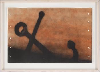 EDWARD RUSCHA, färglitografi, 1991, signerad och numrerad 41/100, utgiven av Paris Review.