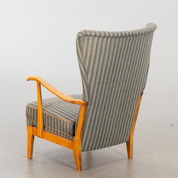 FÅTÖLJ, märkt Record Bollnäs, 1940/50-tal.