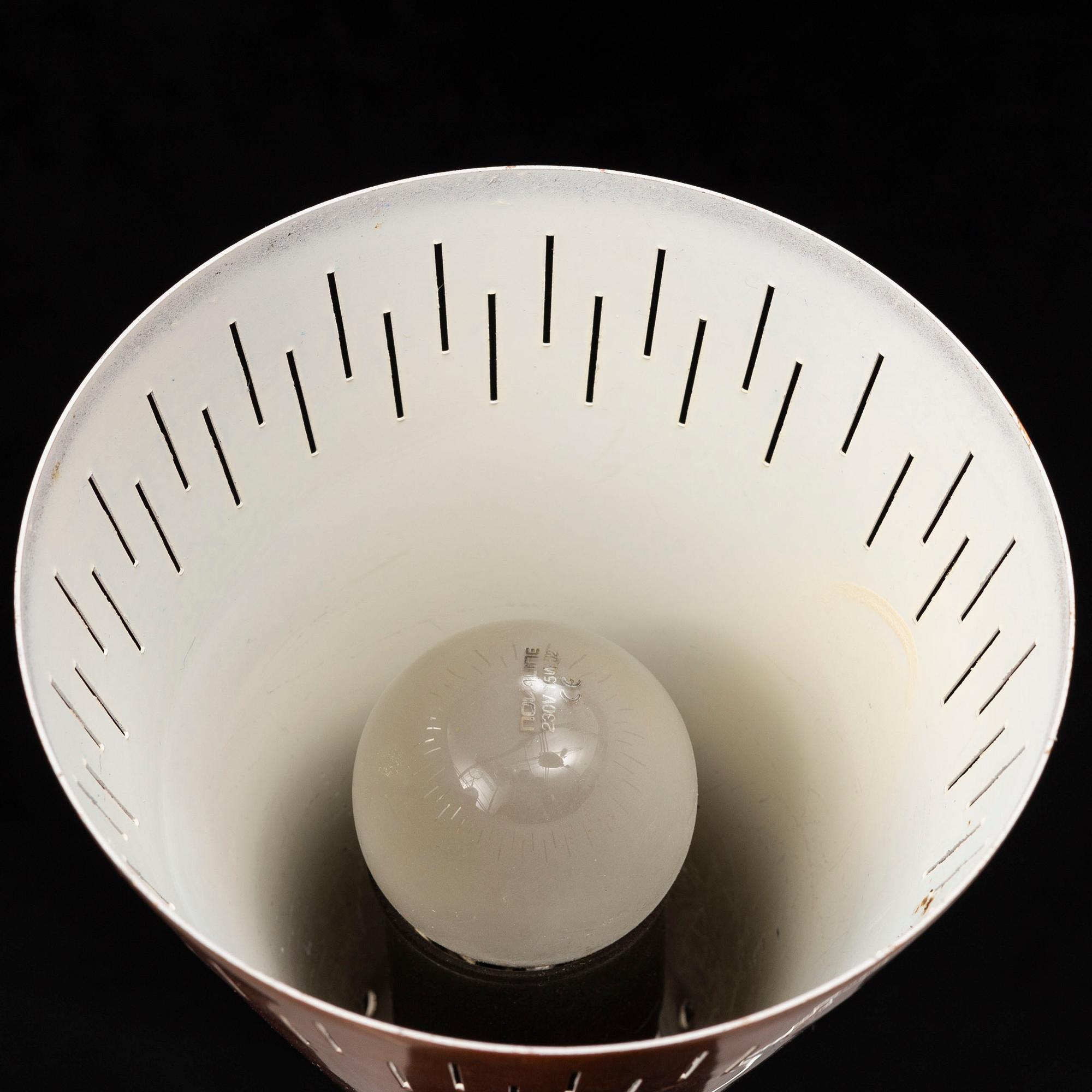 a set of three 1960's copper ceiling pendants.