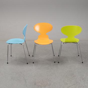 Arne Jacobsen, stolar 6 st "Myran", Fritz Hansen, 1995.