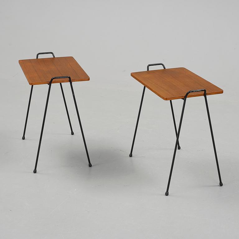SÄNGBORD, ett par, 1950/60-tal.