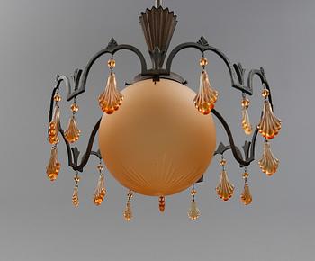 TAKLAMPA, 1920-/30-tal. Höjd ca 55 cm.