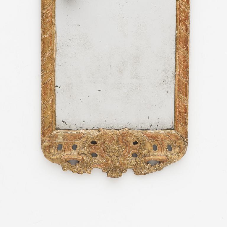 A Rococo mirror, Sweden, second half of the 18th Century.