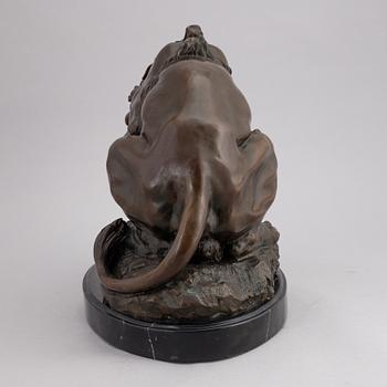 Antoine Louis Barye, efter, skulptur, brons.