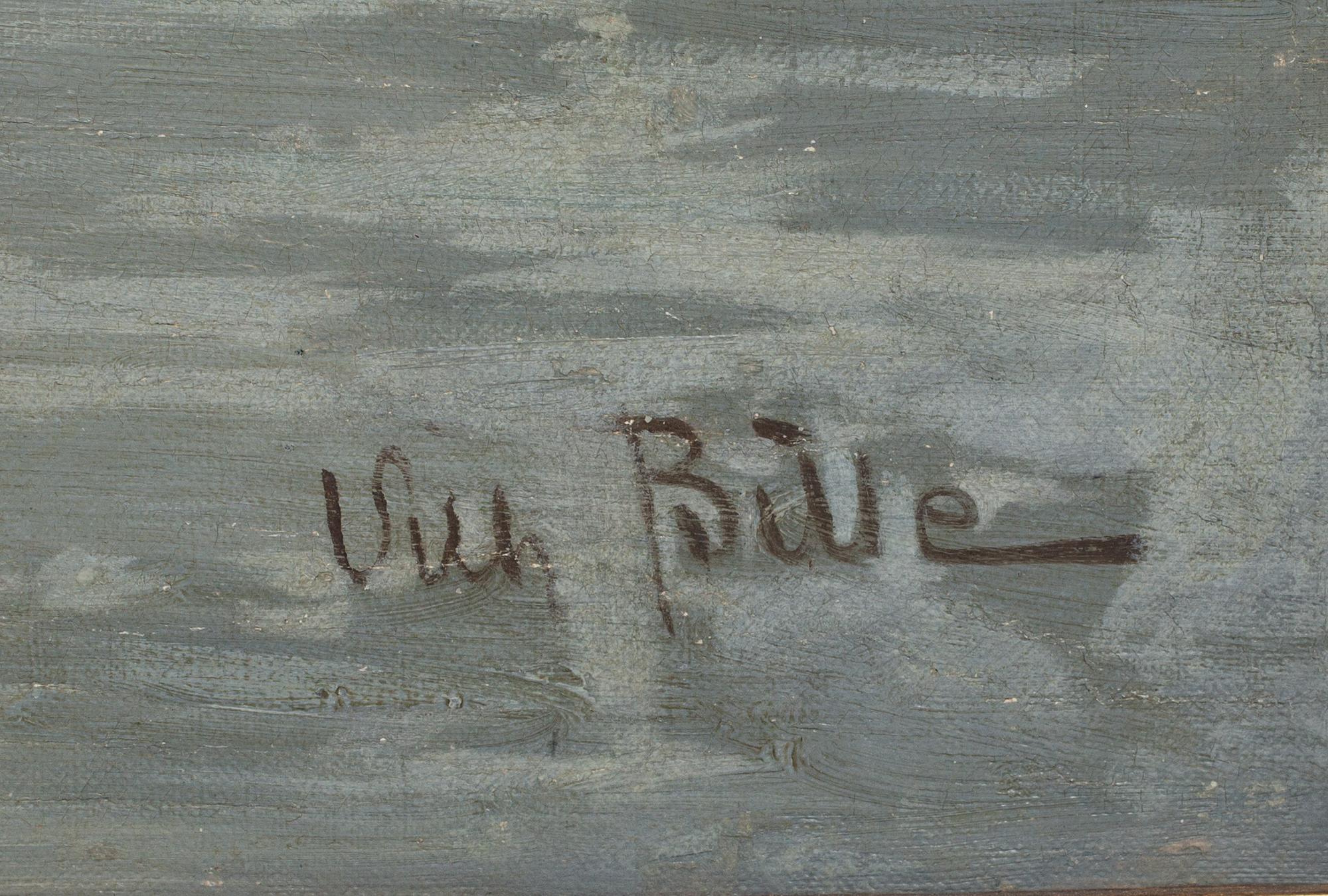 VILHELM VICTOR BILLE, olja på duk, signerad.