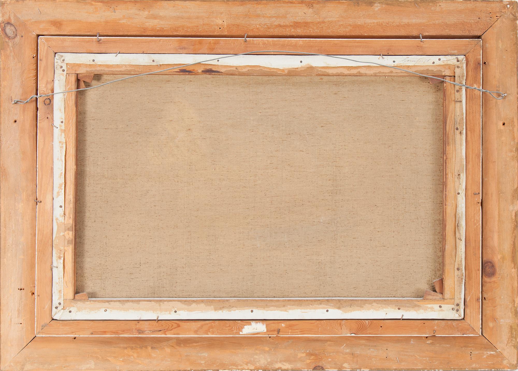 An oil on canvas signed F. Walters, England, 19th Century.