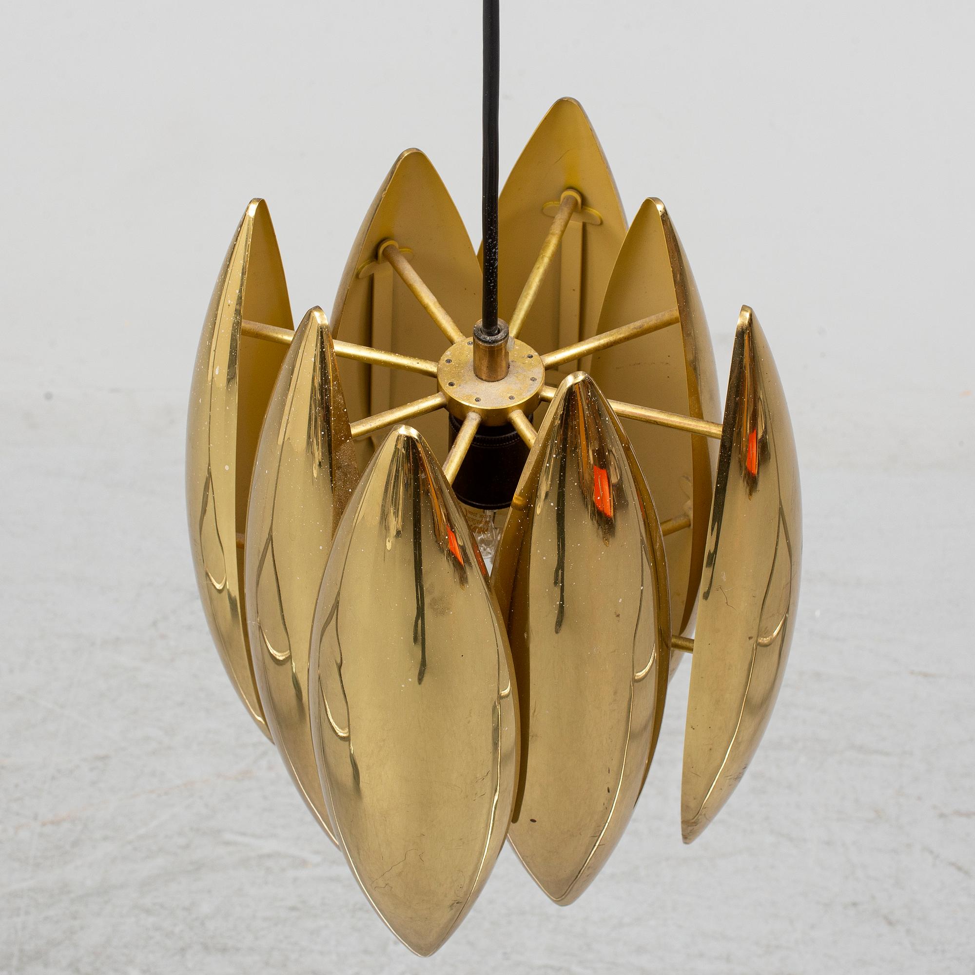 A second half of the 20th century 'Kastor' ceiling lamp by Jo Hammerborg for Fog & Mörup, Denmark.