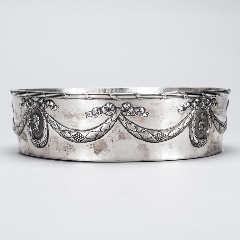 SKÅLFAT / SERVERINGSSKÅL, 930 silver, Tyskland, ca 1900. Vikt 566,9 g.