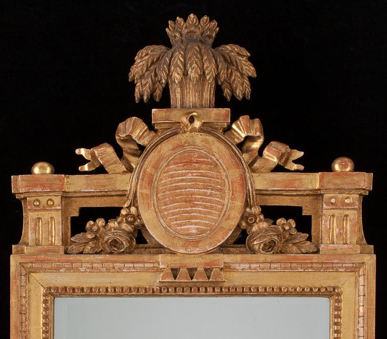 A Gustavian mirror by J. Åkerblad, master 1758.