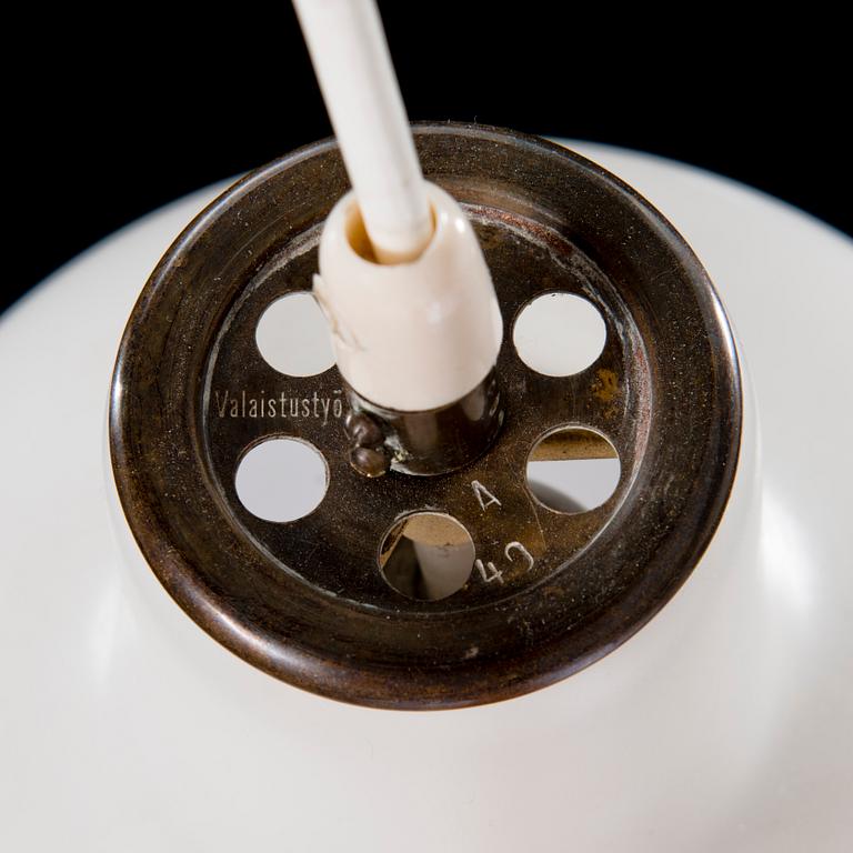 ALVAR AALTO, kattovalaisin, malli A40, Valaistustyö.