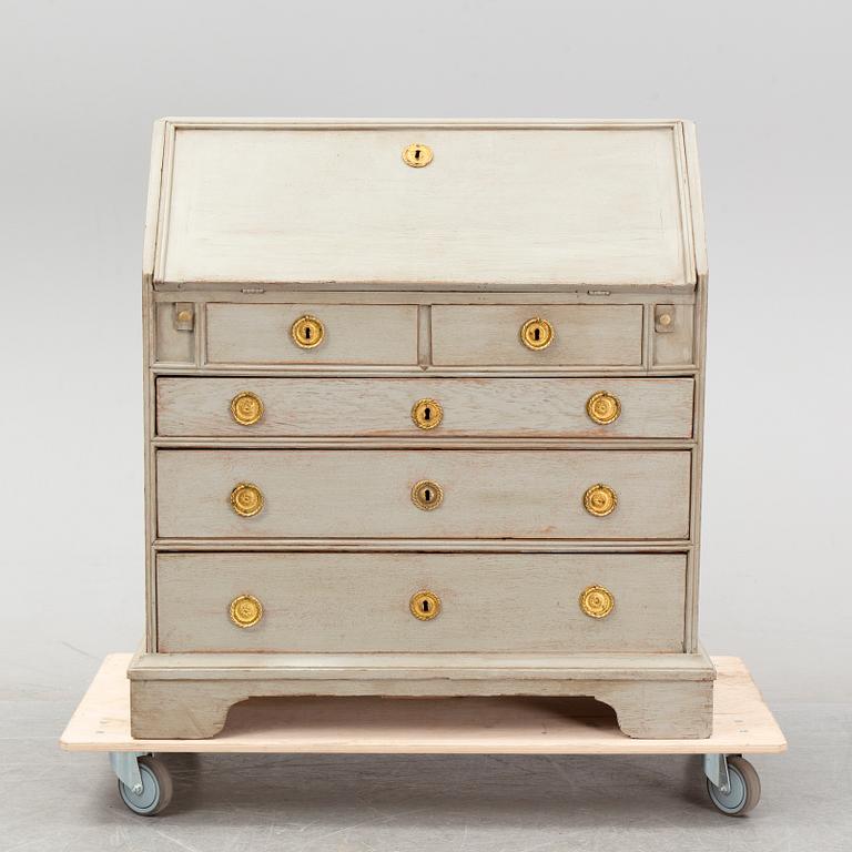 A Swedish painted secretaire, first half of the 19th century.