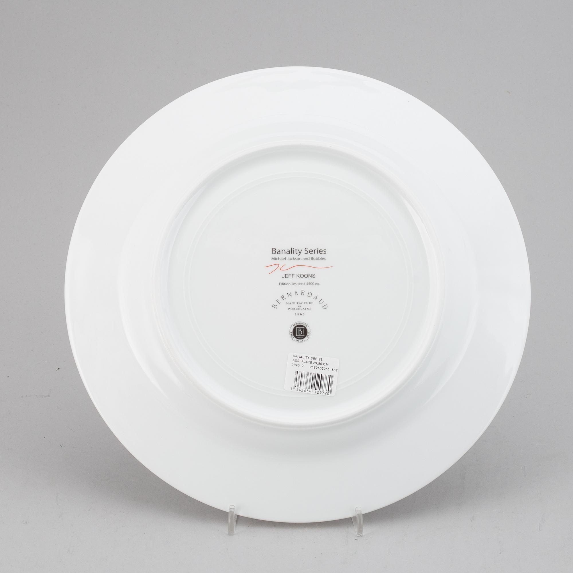 JEFF KOONS, tallrik, för Bernardaud, upplaga om 4500 ex, 2013.
