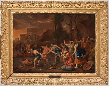 NICOLAS POUSSIN, follower of. Unsigned. Canvas 74 x 98 cm.