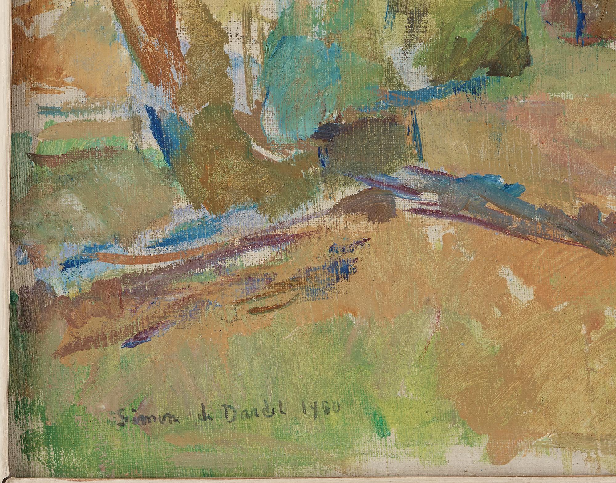 SIMONE DE DARDEL, oil onc canvas, signed and dated 1950.