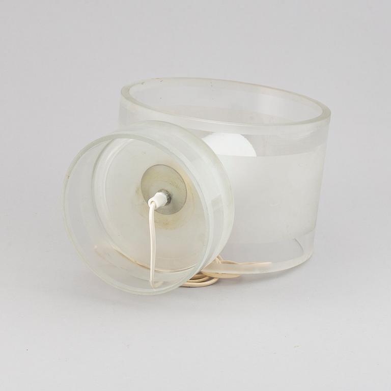 BORDSLAMPA, glas, funkis, 1930-/1940-tal.