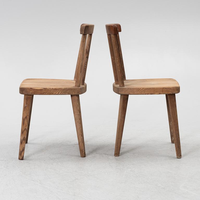 Axel Einar Hjorth, stolar, fyra stycken, "Utö", Nordiska Kompaniet, 1930-tal.