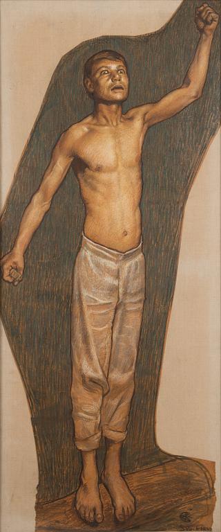 Akseli Gallen-Kallela, "Kullervo Cursing.".