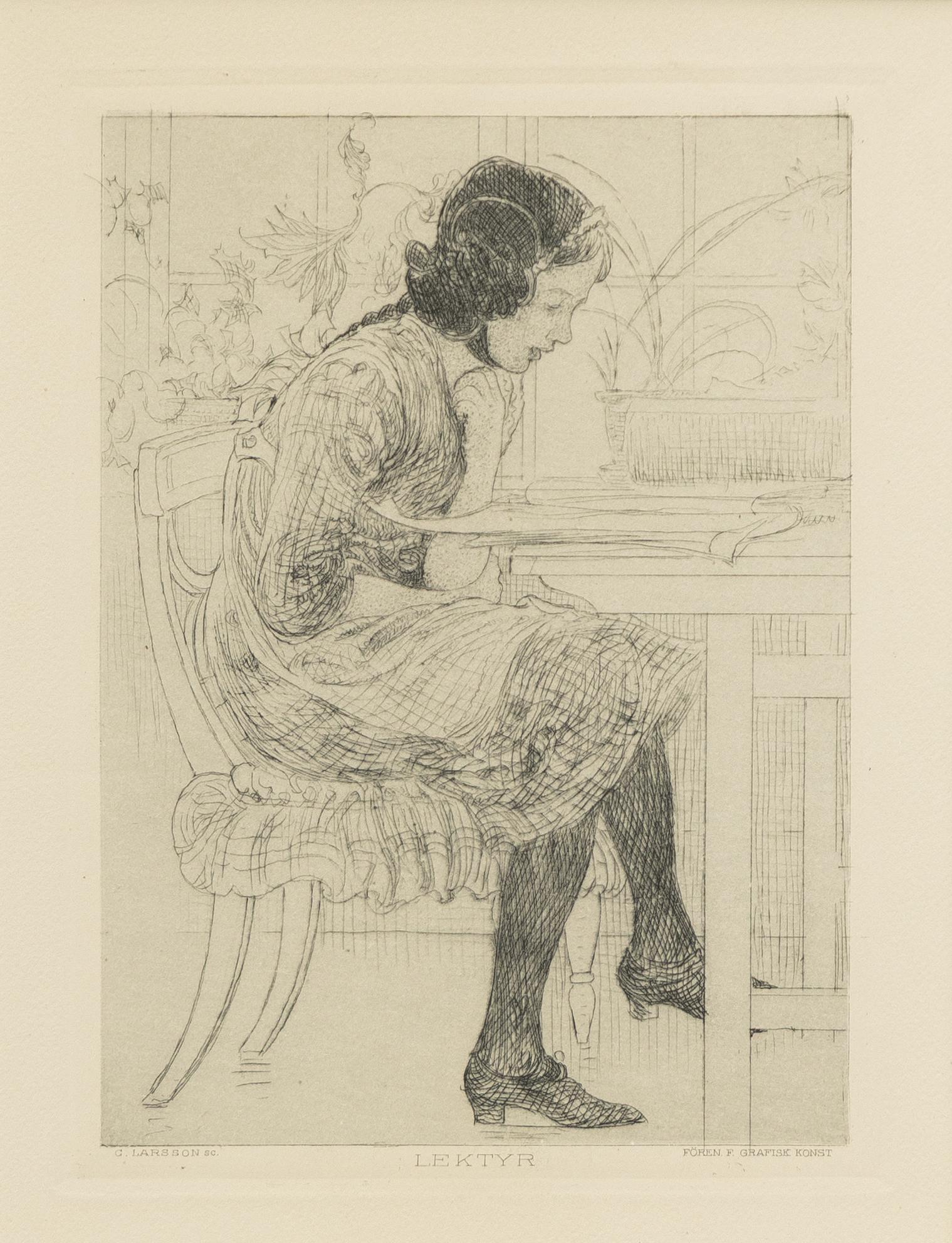 Carl Larsson, "Lektyr".