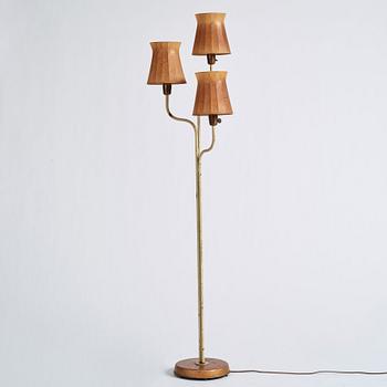 Hans Bergström, a floor lamp, ateljé Lyktan, Sweden 1940-50s.