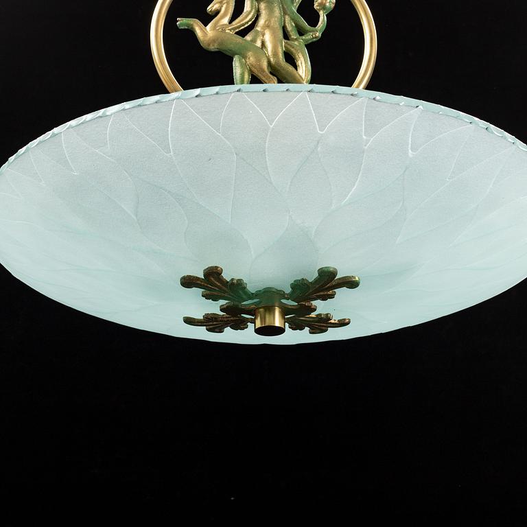 A 1940´s Swedish Modern ceiling light.