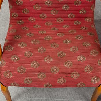 MARKKU PAKKANEN, fåtöljer, ett par, "Harlekiini", Asko, Finland, sent 1900-tal.
