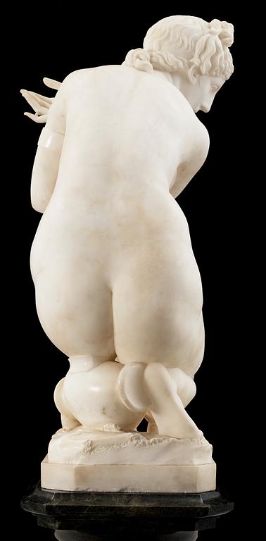 OKÄND KONSTNÄR, skulptur, alabaster, 1800/1900-tal.