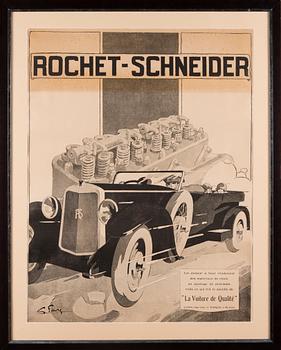 POSTER, Rochet-Schnider (ca 1920-25).