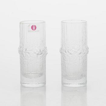 Tapio Wirkkala, snapsglas, 6 st, "Niva", Iittala. I originallåda.