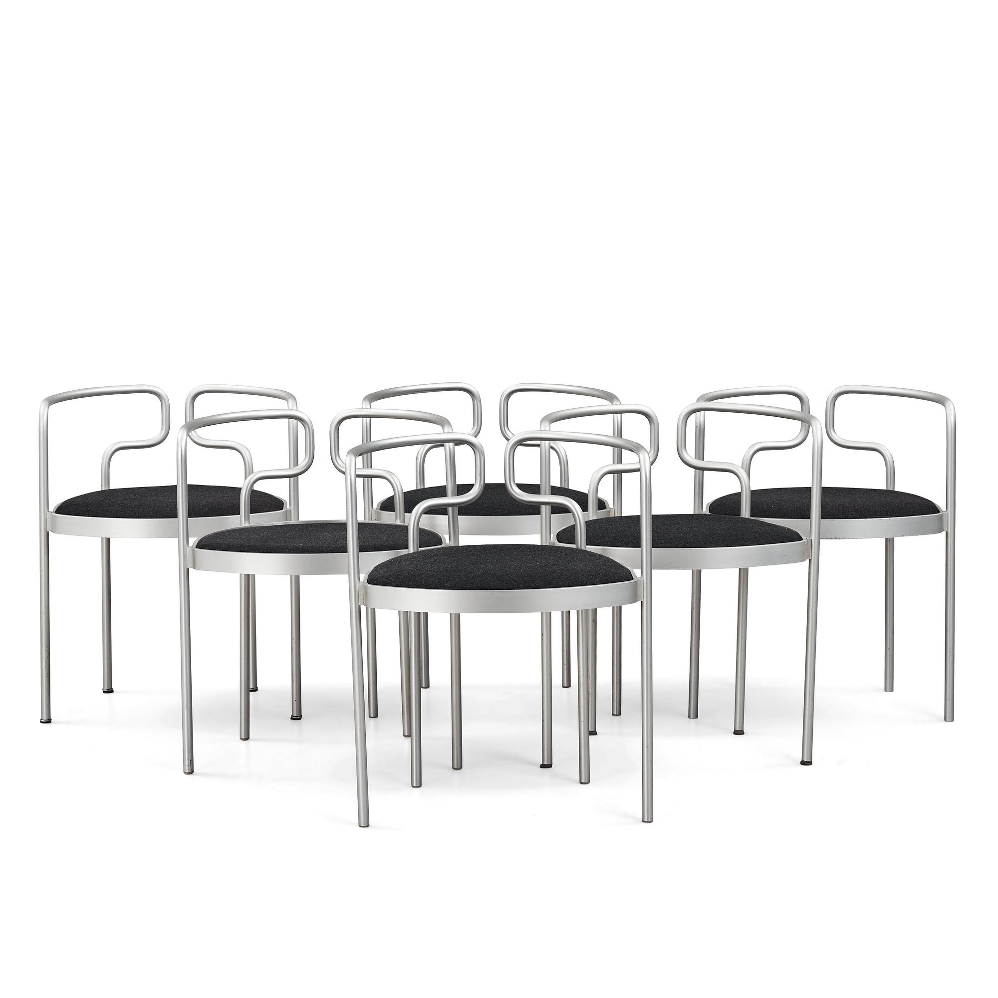 Henning Larsen, stolar, 6 st, modell 9230, Fritz Hansen, Danmark, efter 1967.
