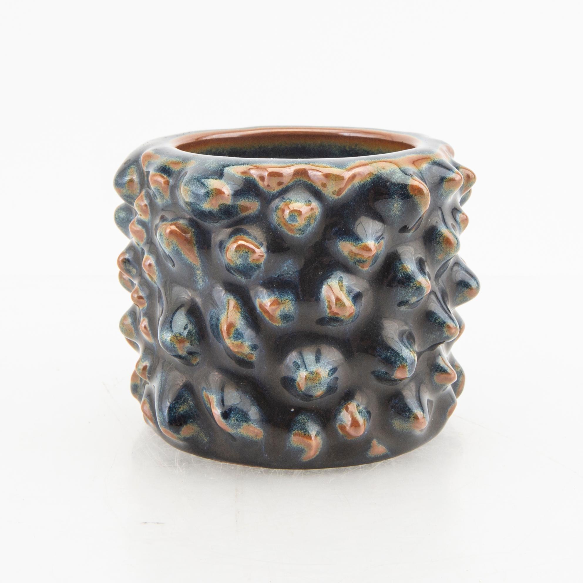 Axel Salto vas "Knoppande stil" Royal Copenhagen numrerad 20707 glaserat stengods.