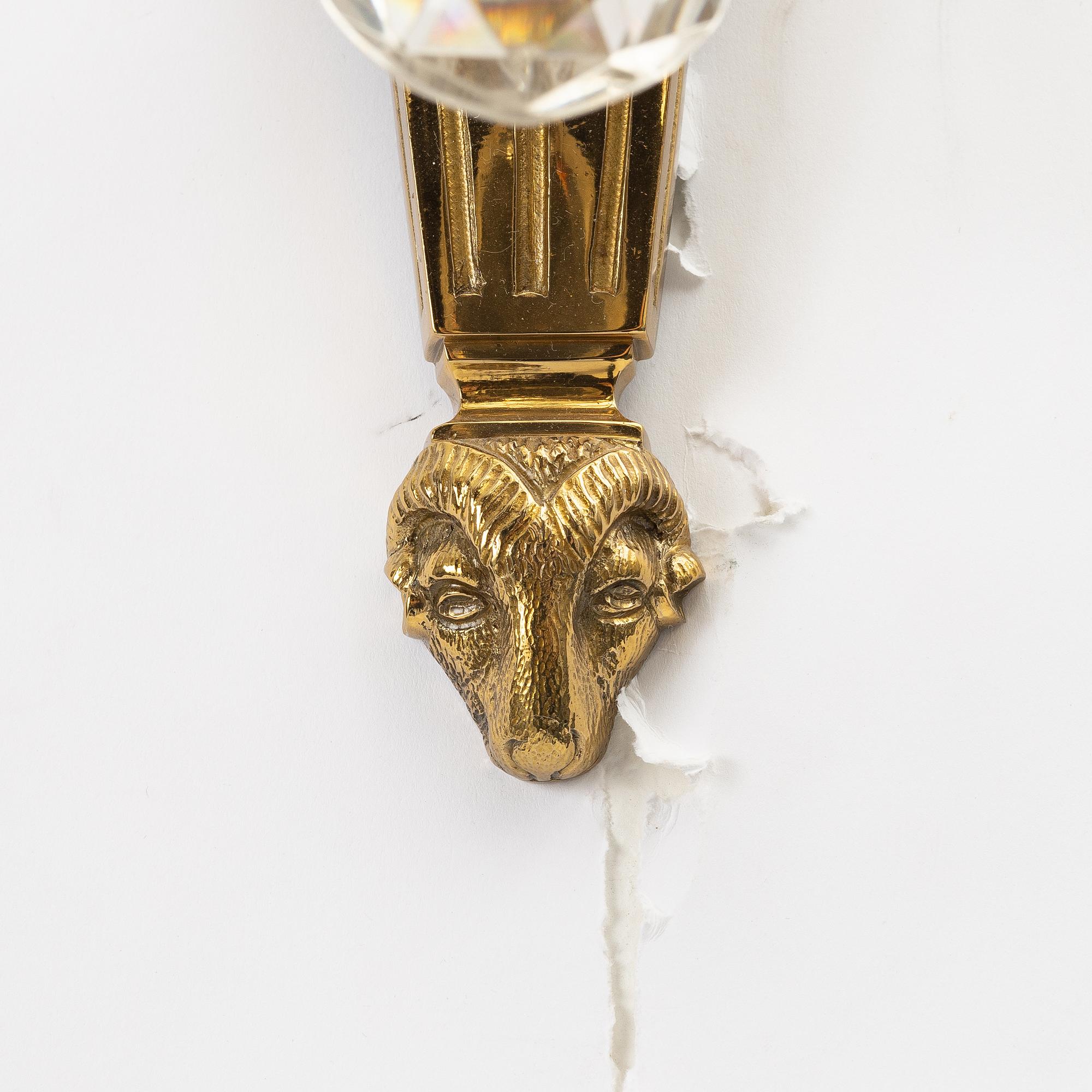 Wall lights, a pair, Gustavian style, 20th century.