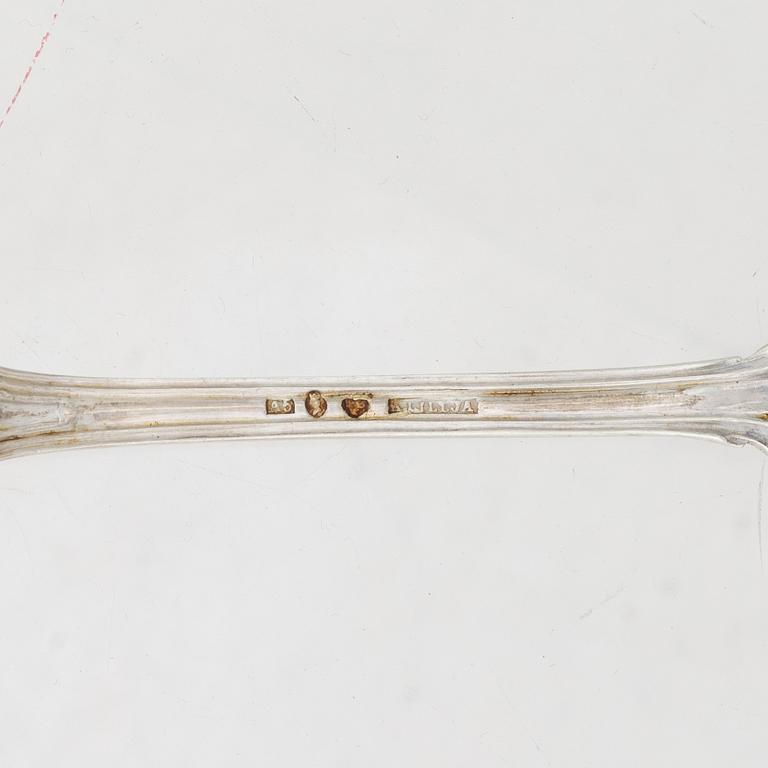 A collection of silver, including Gustaf Möllenborg, 19th century.