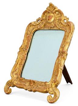 1039. A Rococo toilette mirror.