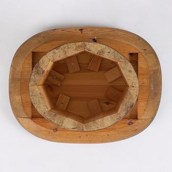 Axel Einar Hjorth, a stained pine "Utö" table, Nordiska Kompaniet, Sweden, 1930s.