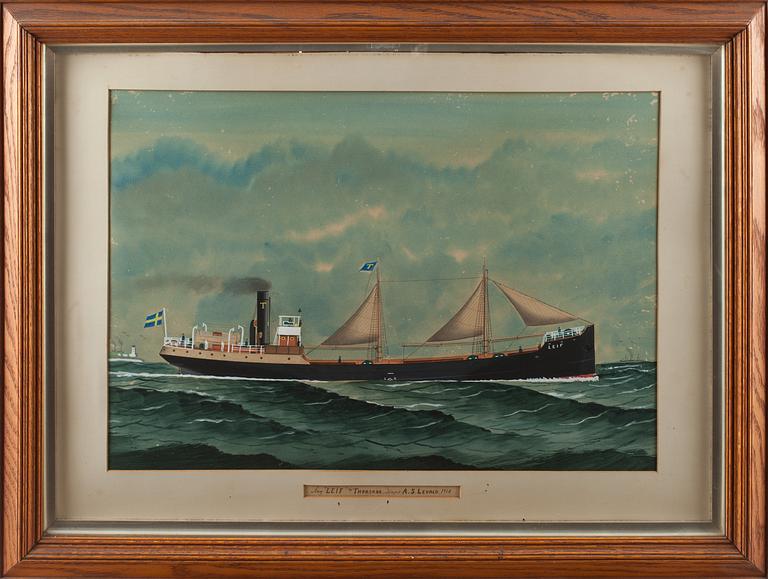 OKÄND KONSTNÄR, gouache. 1900-talets första del.