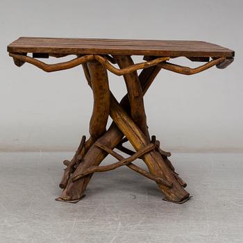 TRÄDSGÅRDMÖBEL, 5 delar, sk grenmöbel, 1900-tal.