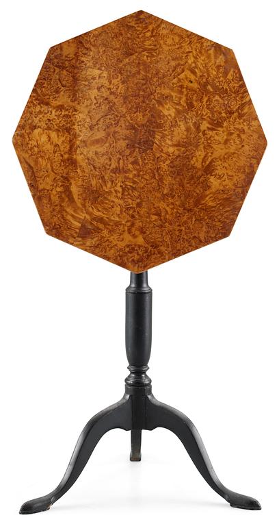 A Swedish tilt-top table circa 1800.