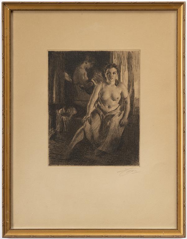 Anders Zorn, "Sängpallen".