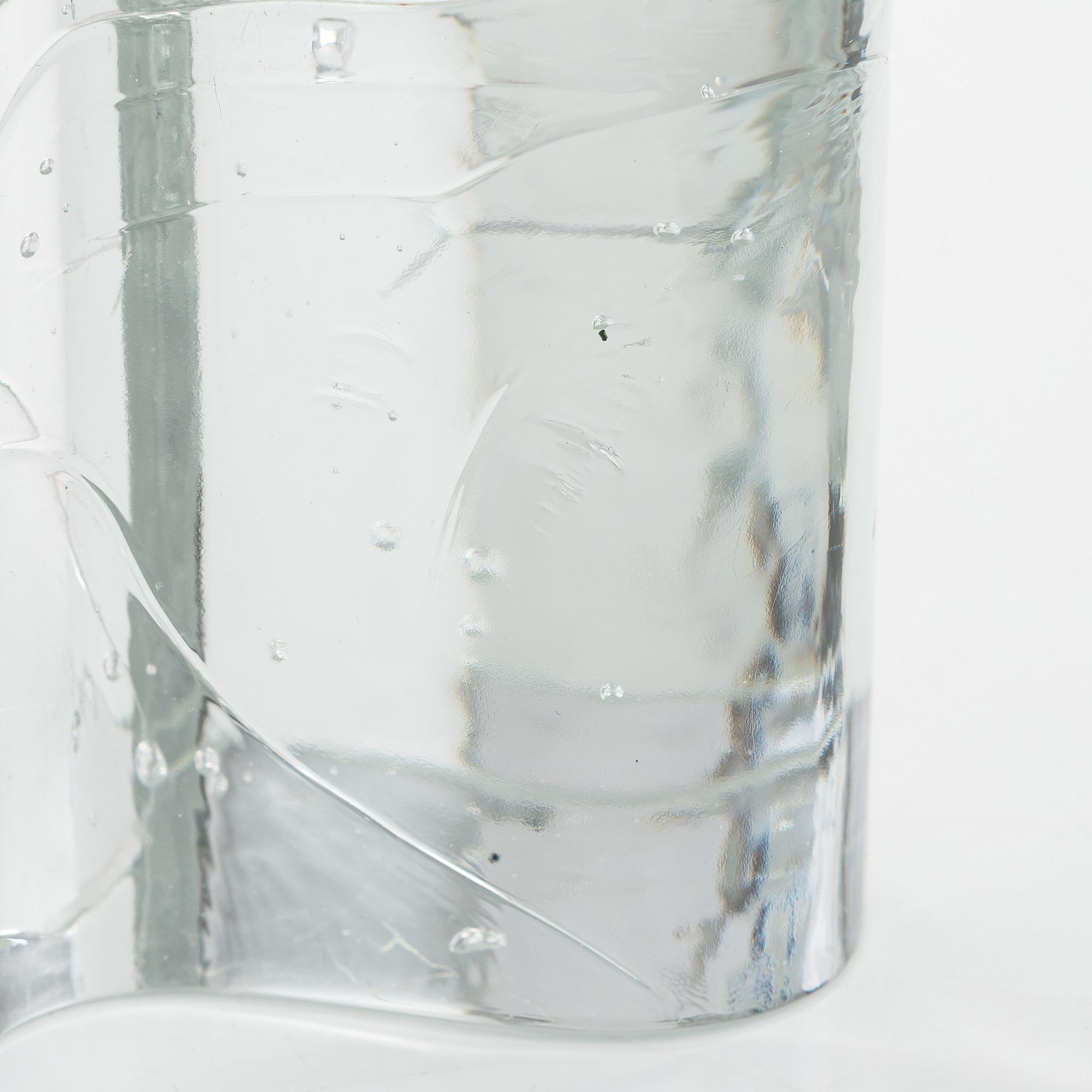 Timo Sarpaneva, glasskuplturer, 2 st, "Arkipelago"-serien, signerad Timo Sarpaneva.